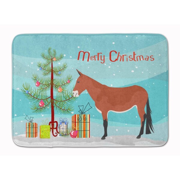Carolines Treasures Mule Christmas Machine Washable Memory Foam Mat BB9212RUG - main